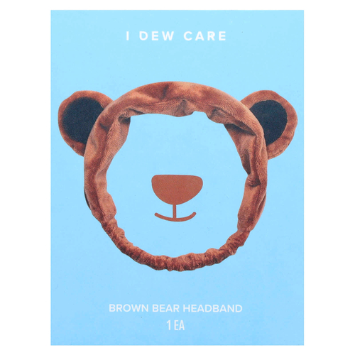 I Dew Care, повязка на голову с бурым медведем, 1 шт.