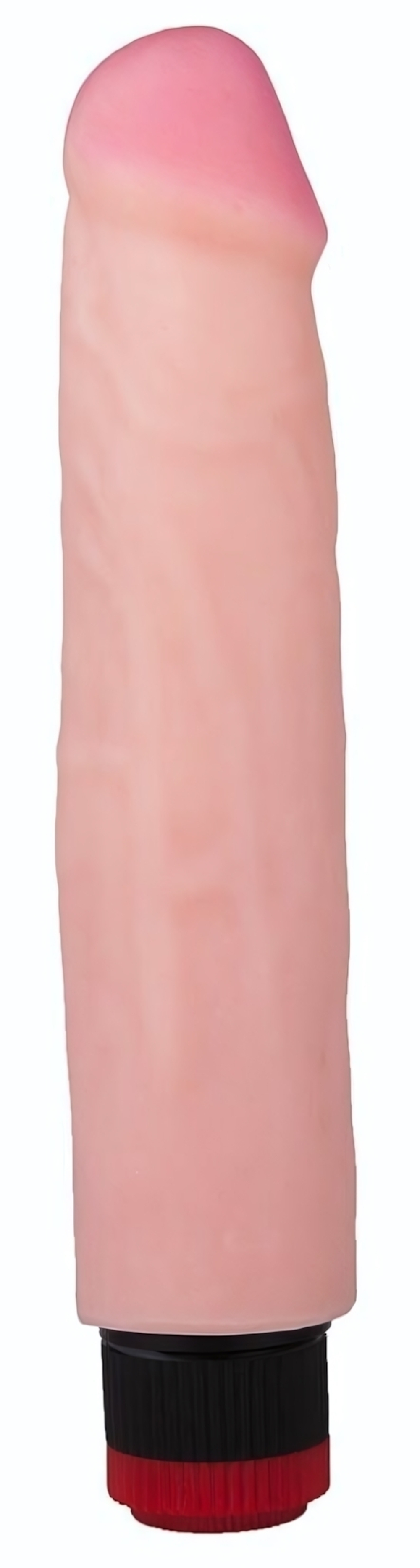 Реалистичный вибромассажер с встроенным пультом - 24,2 см. (Цвет: телесный)