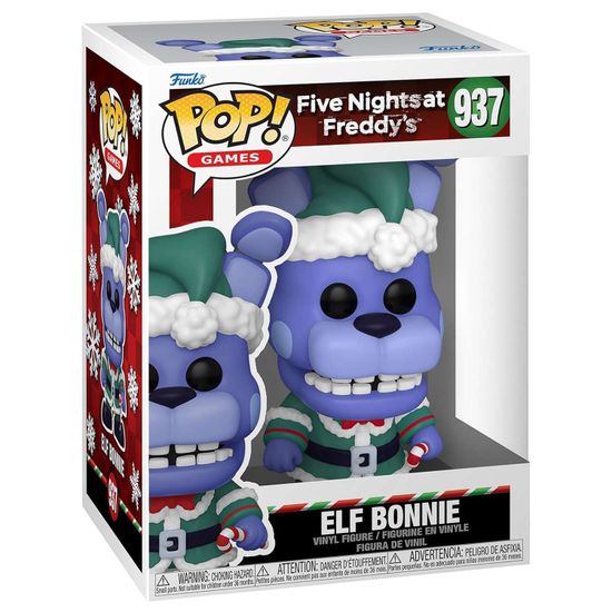 Фигурка Funko POP! Games FNAF Holiday Elf Bonnie (937) 72485 / Фигурка Фанко ПОП! по мотивам компьютерной игры "Пять ночей с Фредди", Бонни