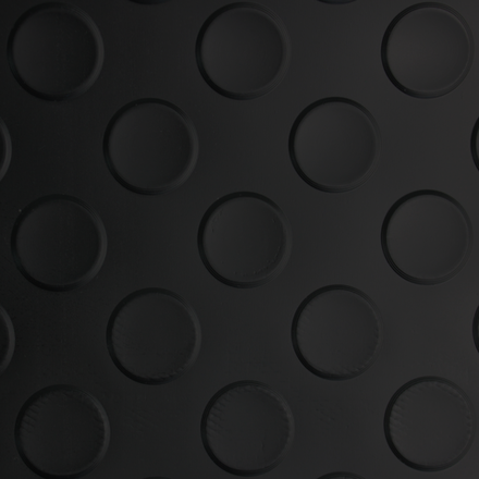 Рулонное резиновое покрытие "КОМФОРТ" - МОНЕТКА, ширина 1,2 м, черный, рулон 10м