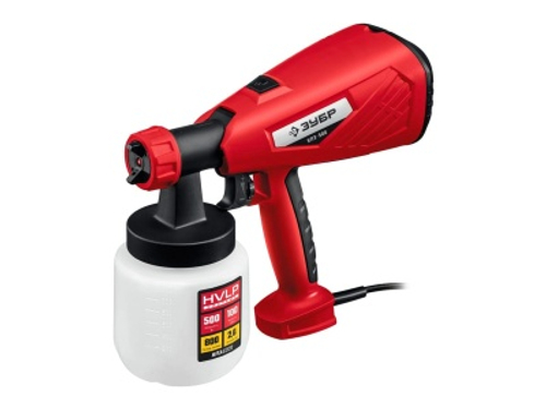 Краскопульт электрический ЗУБР КПЭ-500 HVLP 500Вт 0,8л
