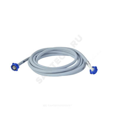 Шланг заливной для стиральной машины D=16мм гайка-гайка 3/4"-3/4" L=4,5м для х/в в упаковке с еврослотом Tuboflex
