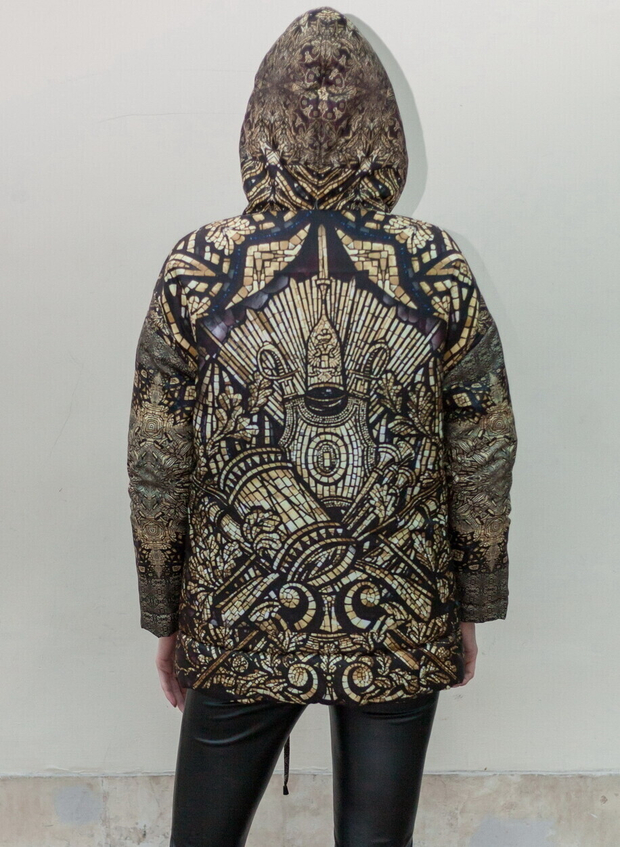 Куртка "Три Империи", по мотивам мозаик П. Корина в подземном вестибюле станции метро "Комсомольская"