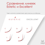 Ресницы "Estetic" 16 линий черные Le Maitre MIX