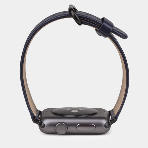 Ремешок для Apple Watch 44/45/46 mm из кожи теленка, цвета индиго