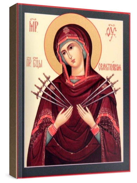 Семистрельная икона БМ (рукописная на заказ)