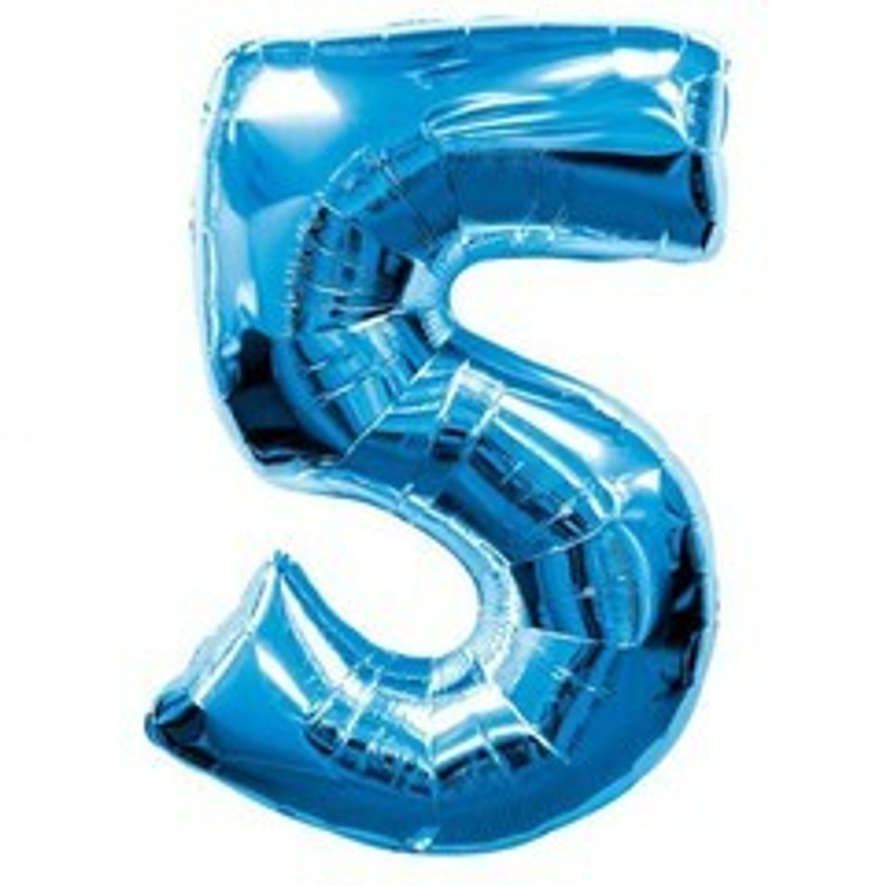 Ф ЦИФРА 5  40" Blue Синий