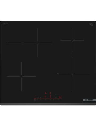 Встраиваемая индукционная панель BOSCH PIF63KHC1E, независимая, 4 конфорки, чёрная