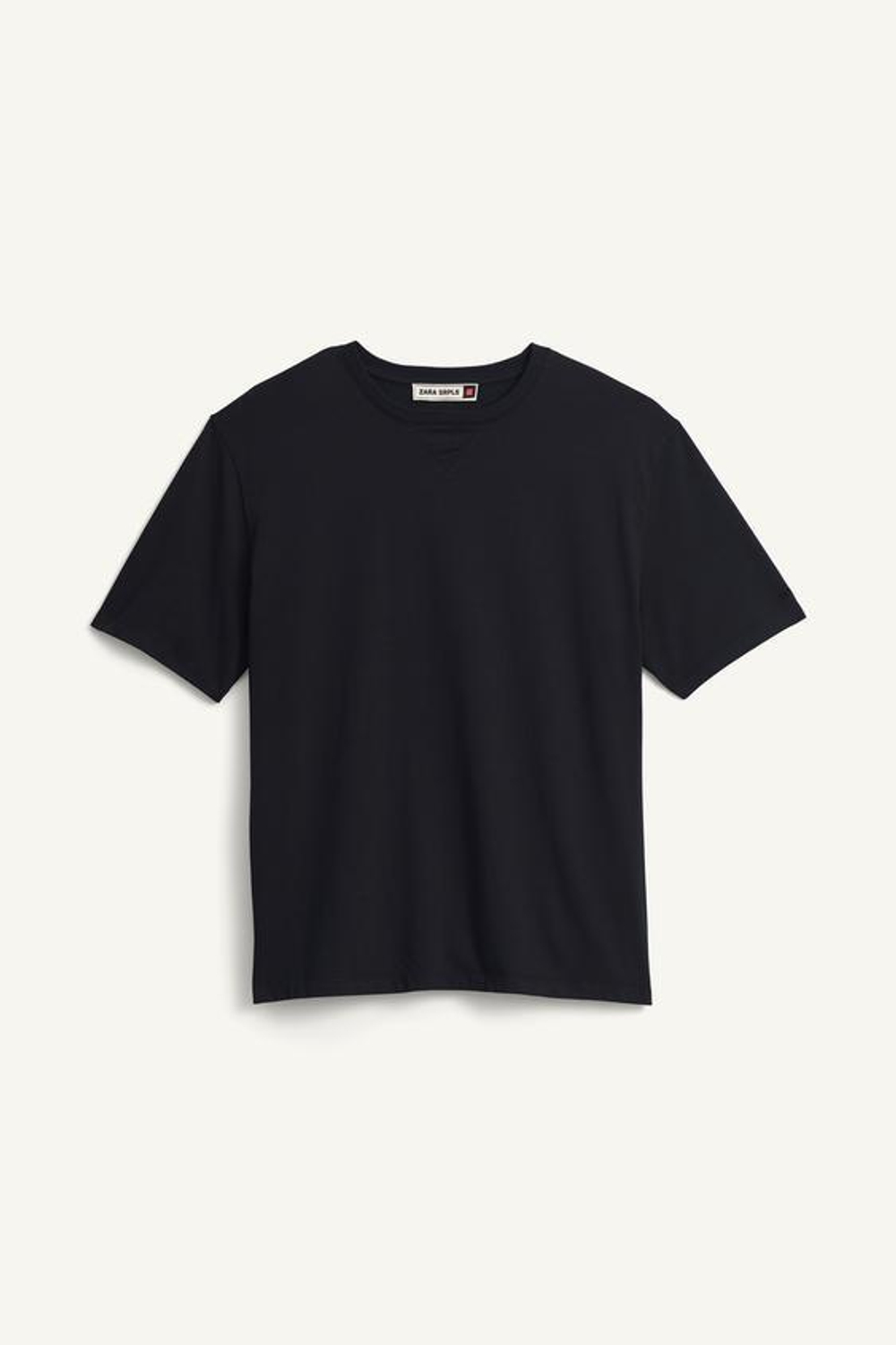 ZARA ФУТБОЛКА СВОБОДНОГО КРОЯ, УГОЛЬНЫЙ