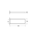 Steinberg Серия 420 Держатель для полотенца, из латуни, хром 450 2550