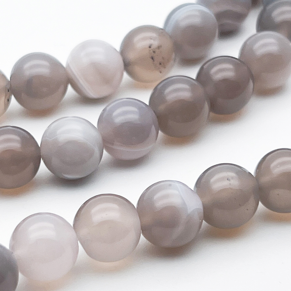 Агат бусины, диаметр около 10,1-10,3 мм, цена за 18-19 шт (1/2 нити)