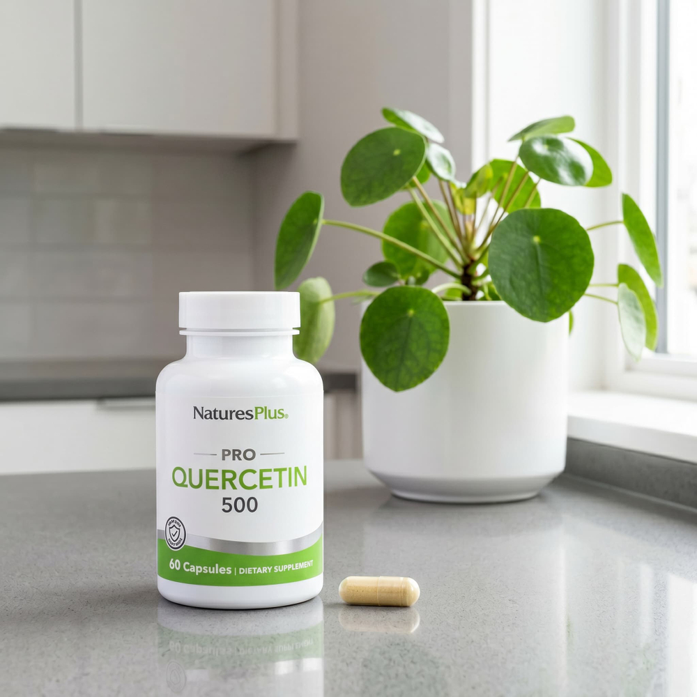 NaturesPlus, Pro Quercetin 500, 60 капсул (500 мг на капсулу)