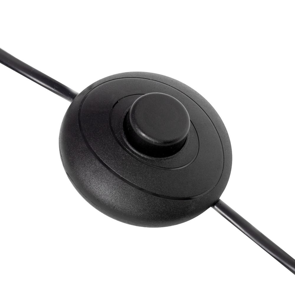 Citilux Рейнер CL806022 Торшер чёрный со столиком и серым абажуром