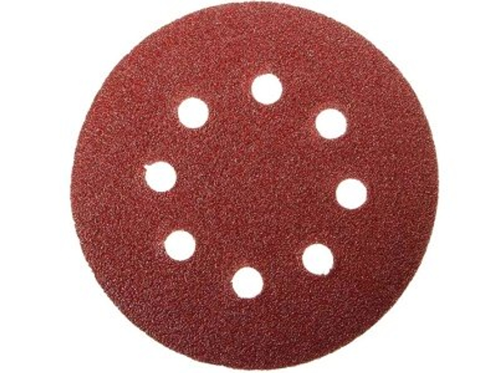 Круг абразивный на велюр осн зер 40 d125  8 отв (5шт/уп)