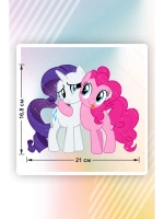 Термонаклейка на одежду, термопринт My Little Pony