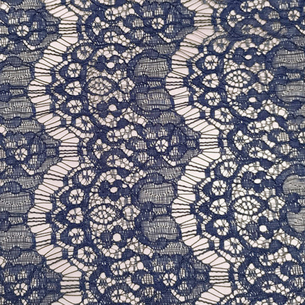 Кружевное полотно, 120 гр/м2, 148 см, т.синий
