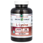 Amazing Nutrition, Amazing Formulas, L-лизин, 1000 мг, 180 таблеток