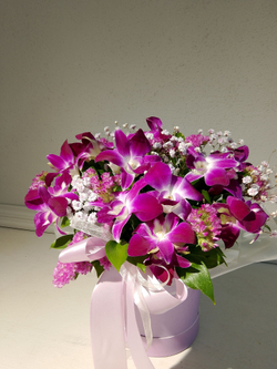 Яркая композиция с орхидеей Дендробиум (КС0002)