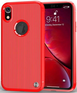 Чехол для iPhone XR цвет Red (красный), серия Bevel от Caseport