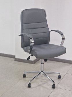 Кресло офисное 2327A 982667 grey color LEATHER