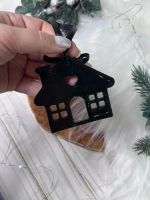 Новогодняя елочная игрушка Домик