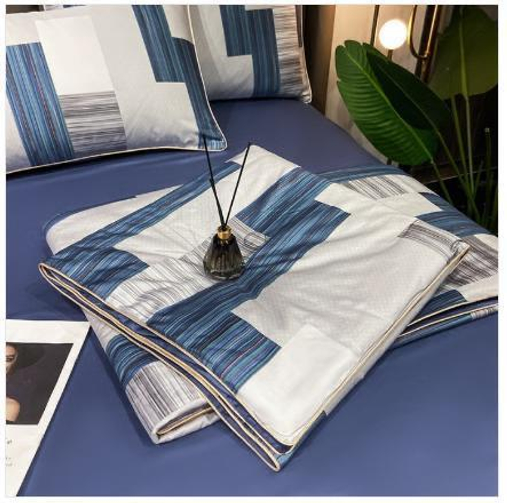 ZEPHYR HOME Одеяло летнее 200х230 Двуспалка Египетский хлопок геометрия