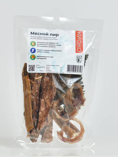 КиоКо Лакомство для собак Мясной пир, 100 г.