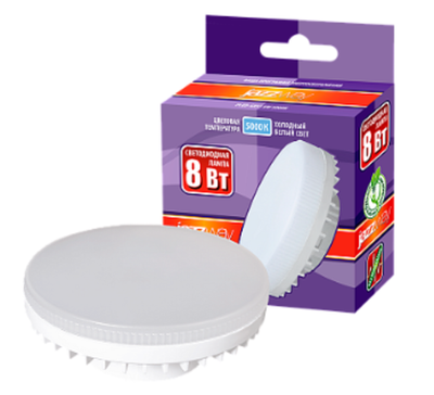 155_ Jazzway GX53 8W(680lm) 5000K 4K 28x75 матов арт. 2855404 ш/к 4897062855404