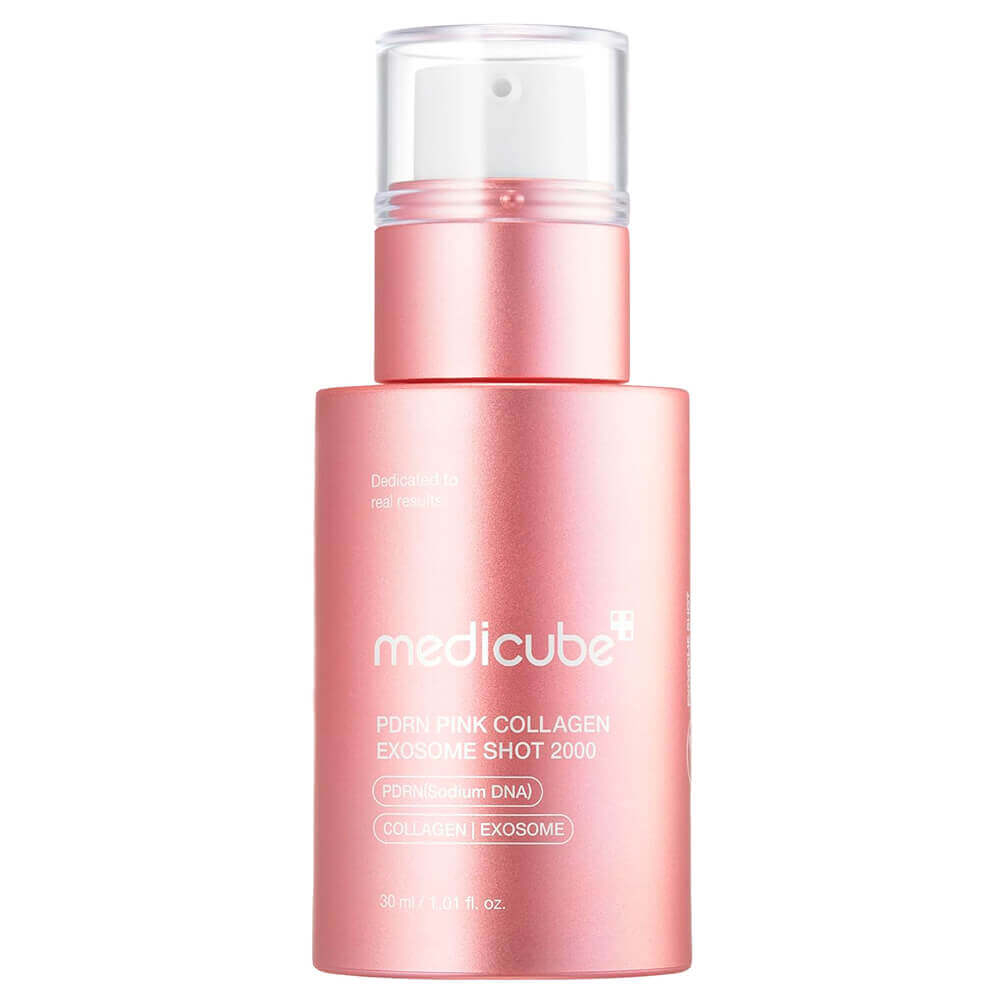 Medicube PDRN Pink Collagen Exosome Shot Serum 2000 сыворотка с микроиглами PDRN и экзосомами