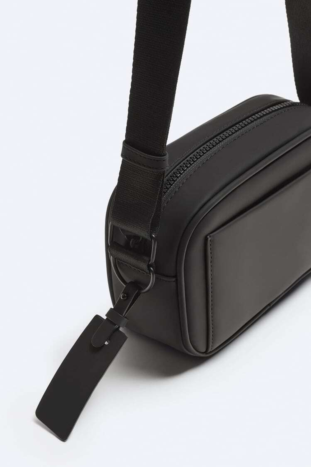 ZARA СУМКА-БОУЛИНГ ФОРМАТА МИНИ, ЧЕРНЫЙ