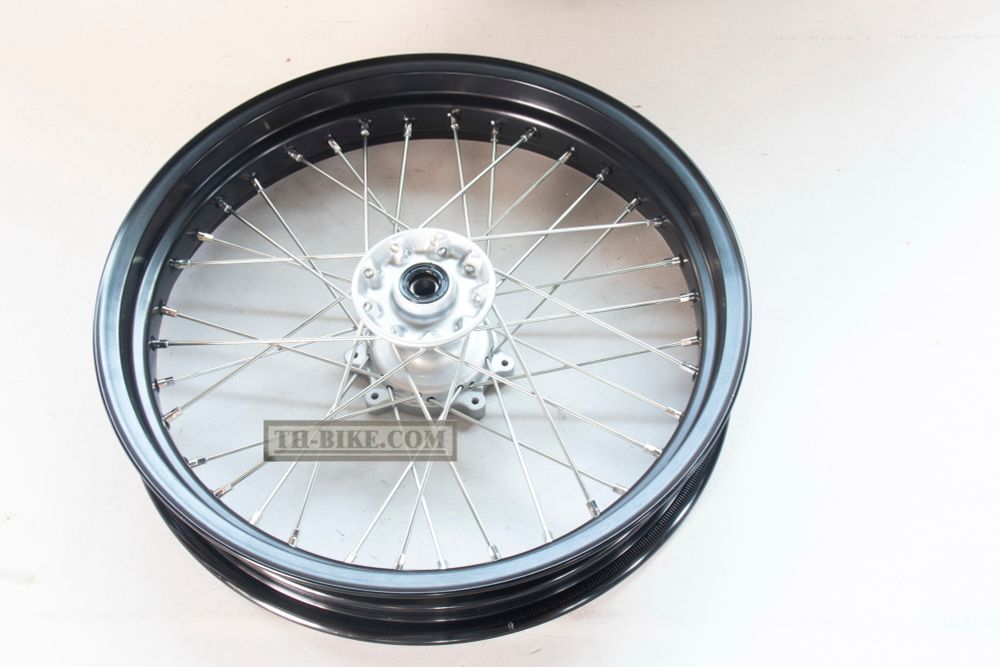 44650-KZZ-A21. WHEEL SUB ASSY,FR. BLACK COLOR. Honda CRF250M. Motard wheels