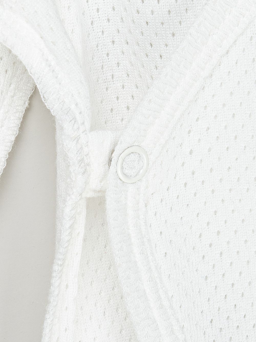 Слип на кнопках с крылышками "Молоко" из ажурного хлопка 0+