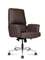 Кресло офисное Норден / Бонно LB / Bonno LB / коричневая кожа / алюминевая база