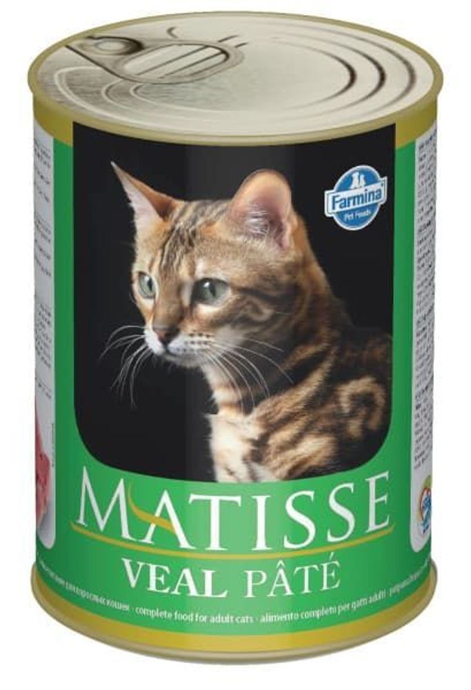 Корм влажный Matisse Pate Veal, 400г паштет с телятиной. д/взр. кошек