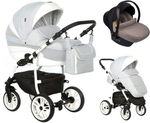 Детская коляска Indigo Indigo New 3 в 1 с автокреслом Avionaut Cosmo Beige In02 св.серый