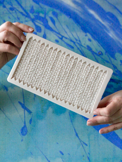 Молд силиконовый для творчества "Вязание"/ Форма для текстуры, коврик для лепки из полимерной глины, для мыла и воска