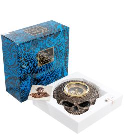 Veronese WS-916 Статуэтка-часы в стиле Стимпанк «Череп»