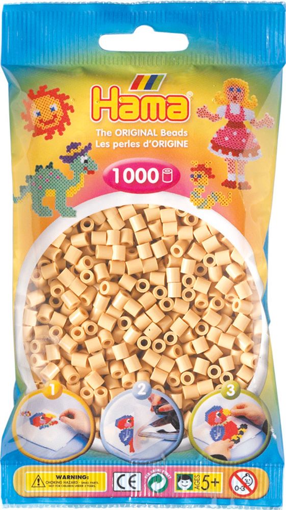 Hama Бусинки для термомозаики Midi бежевые, 1000 шт. (207-27)