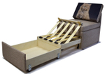 Кресло-кровать с ящиком для белья 54х62х12, см.