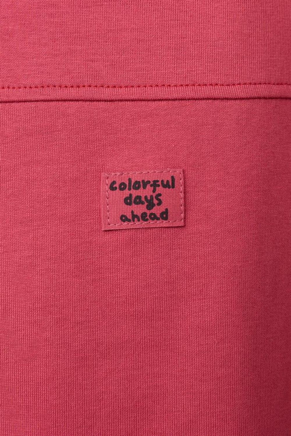 ZARA ФУТБОЛКА С КОНТРАСТНЫМИ РУКАВАМИ И ПРИНТОМ, КРАСНЫЙ