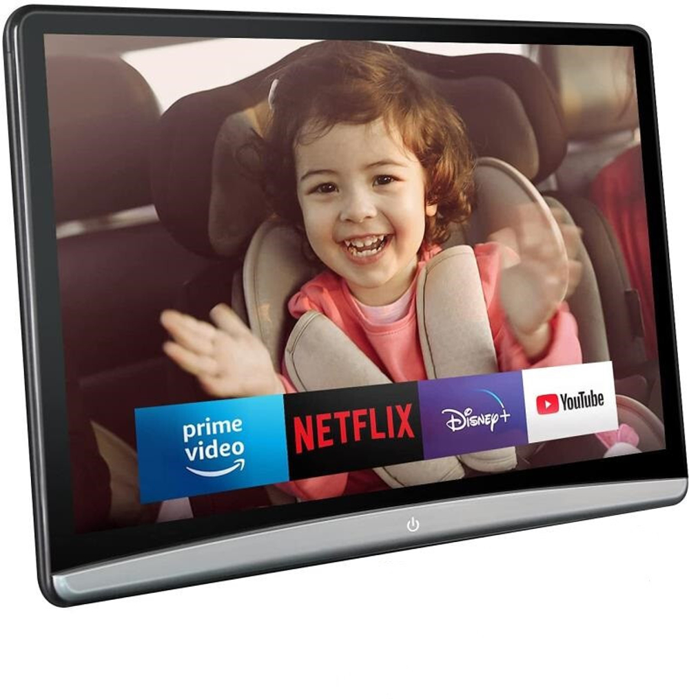 Монитор на подголовник - ERGO ER1250AN с сенсорным экраном 12.5” (IPS 1920х1080, Android, 8+128Gb, +out) серебристый