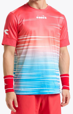 Мужская теннисная футболка Diadora SS T-Shirt Icon M - Оранжевый