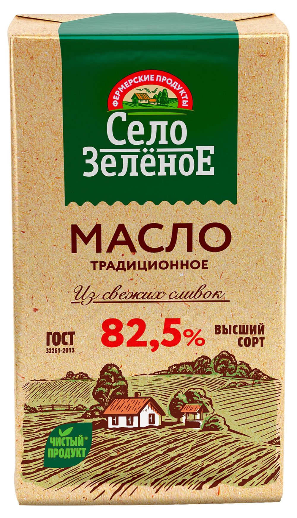 Масло "Село Зелёное" традиционное 82,5% 175г