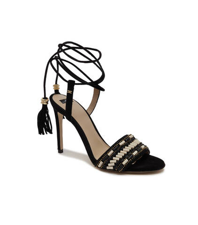 Кожаные босоножки на шпильках Elisabetta Franchi - черный(SA78B32E2)