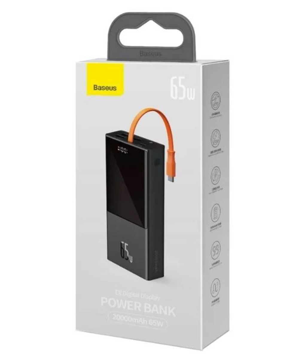 Внешний аккумулятор Baseus PPJL65C 65W Black