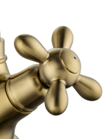 Смеситель для раковины WONZON & WOGHAND RETRO, Брашированное золото (WW-88139020-BG)