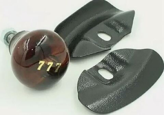 Ручка (лентяйка) на руль дерево лак  ДАВ-15 - 777