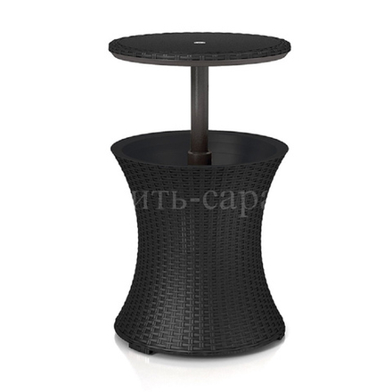 Барный столик - холодильник Keter Cool Bar Rattan graphite