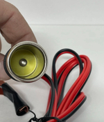 Удлинитель (135 см) прикуривателя HYK с большими крокодилами, медные (1 шт.)