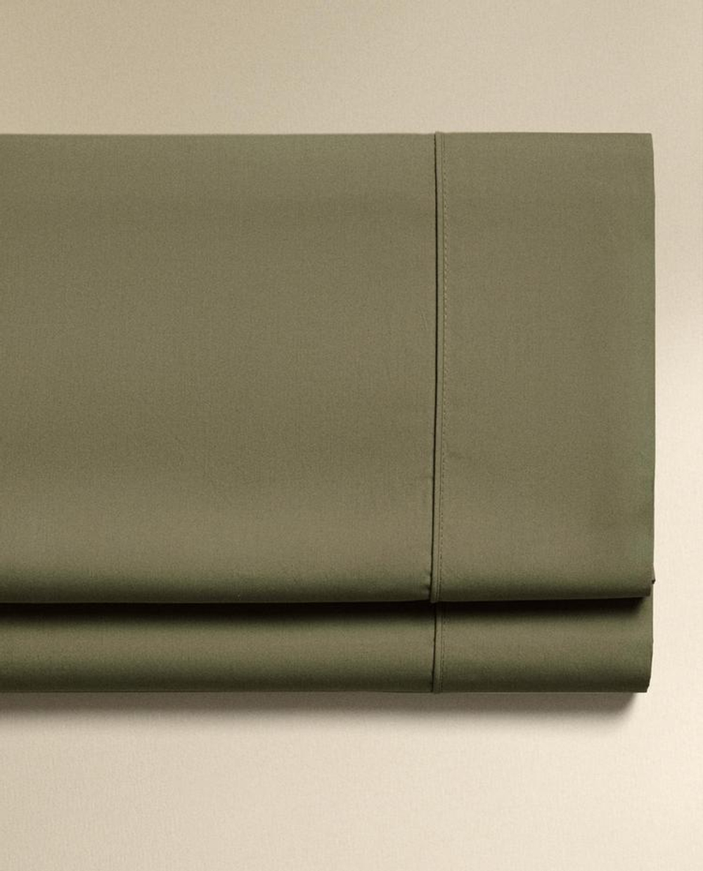 ZARA HOME (300 НИТЕЙ) ПРОСТЫНЯ ИЗ ХЛОПКА, ЗЕЛЕНЫЙ